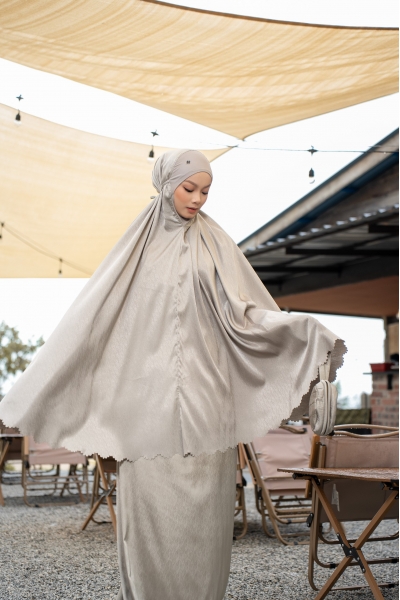 Telekung Elvina Silver Green 